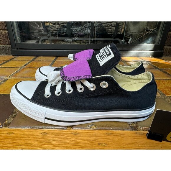 Women’s 7 Converse Chuck Taylor All Star Low Double Tongue Shoes 530236f - Picture 5 of 9